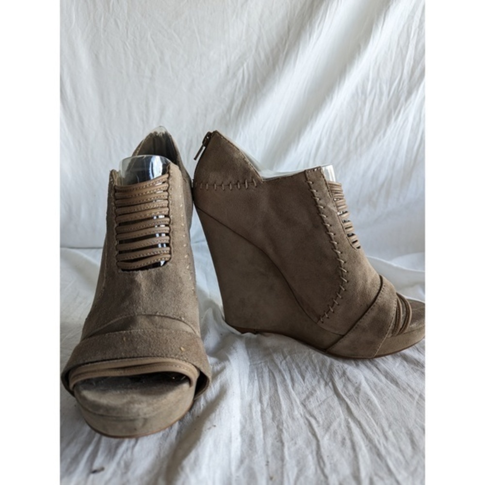 Aldo Tan Leather Wedges - Worn Once!